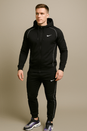 سوت كامل بلو نايك ووتر بروف ومبطن - Blue Nike Pro Winter suit – Waterproof