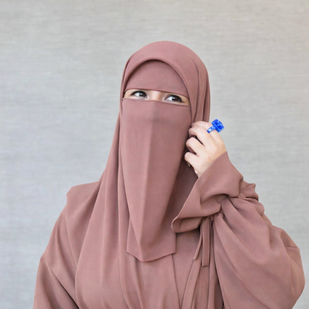 طقم نقاب + خمار ماليزي خامة بريميوم - الخليجي براند - الصورة 9